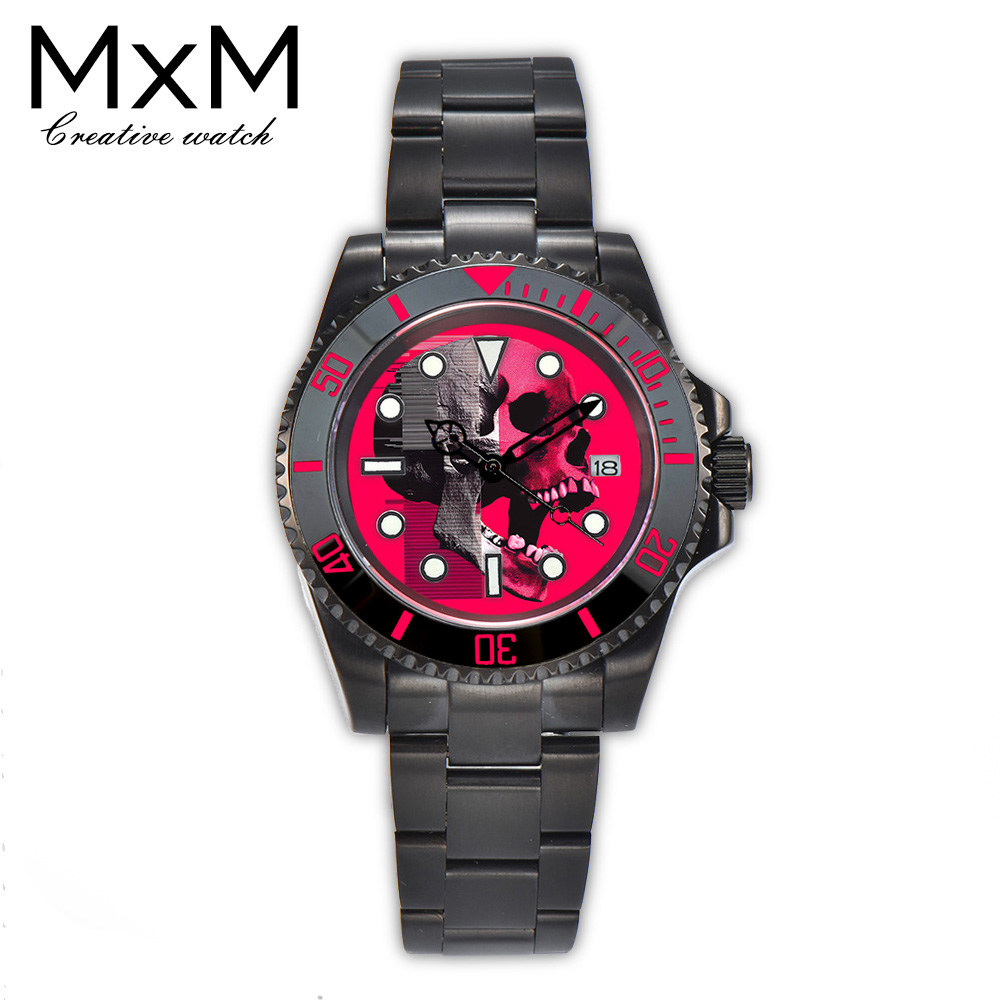 Stainless Bracelet Diver - 40mm Creative custom NH35 watch Color
