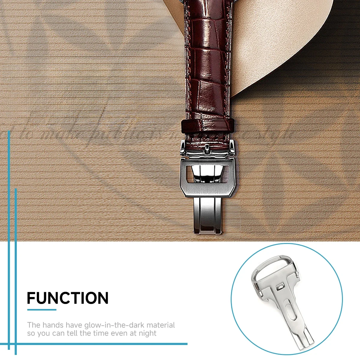 hot Watch Buckle Stainless Ste - Butterfly Clasp Deployant ulasan dan harga
