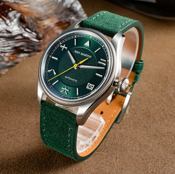 San Martin Men Automatic Watch - Leather Strap Quick Release ulasan dan harga