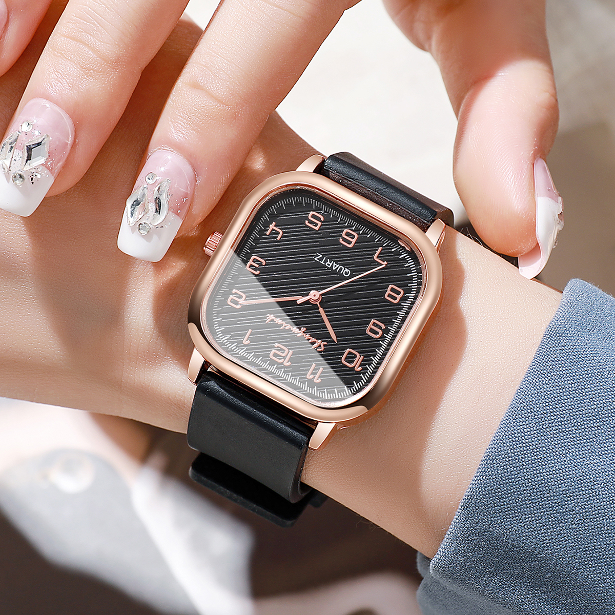 Fashion Square Women Watches C - Silicone Band Women ulasan dan harga