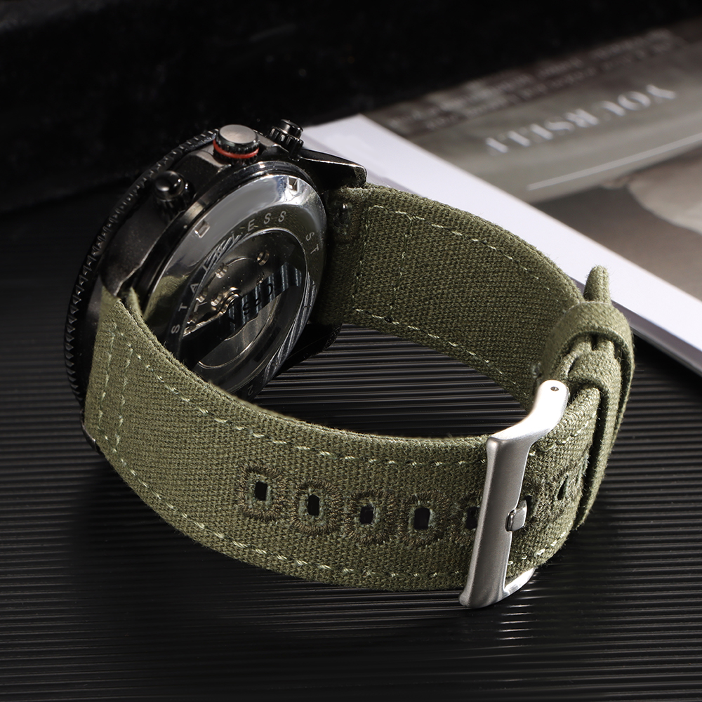 Nylon Woven Canvas Watch Band  - Perlon Strap Woven ulasan dan harga