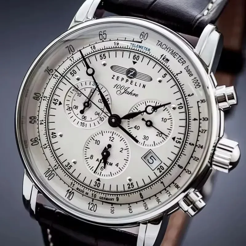 Zeppelin Airship Automatic Dat - Leather Watch Band Men ulasan dan harga