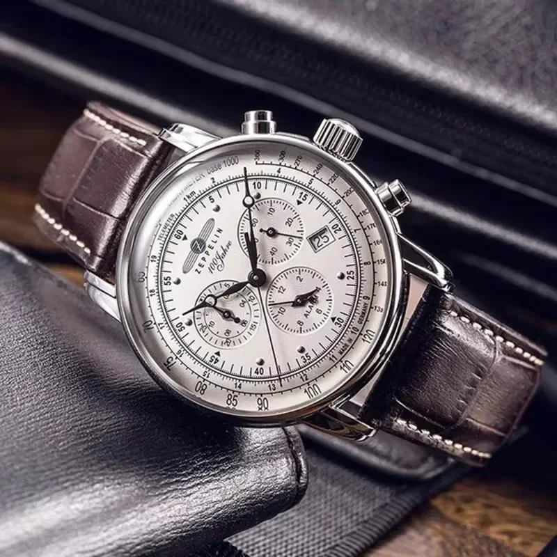 Zeppelin Airship Automatic Dat - Leather Watch Band Men ulasan dan harga