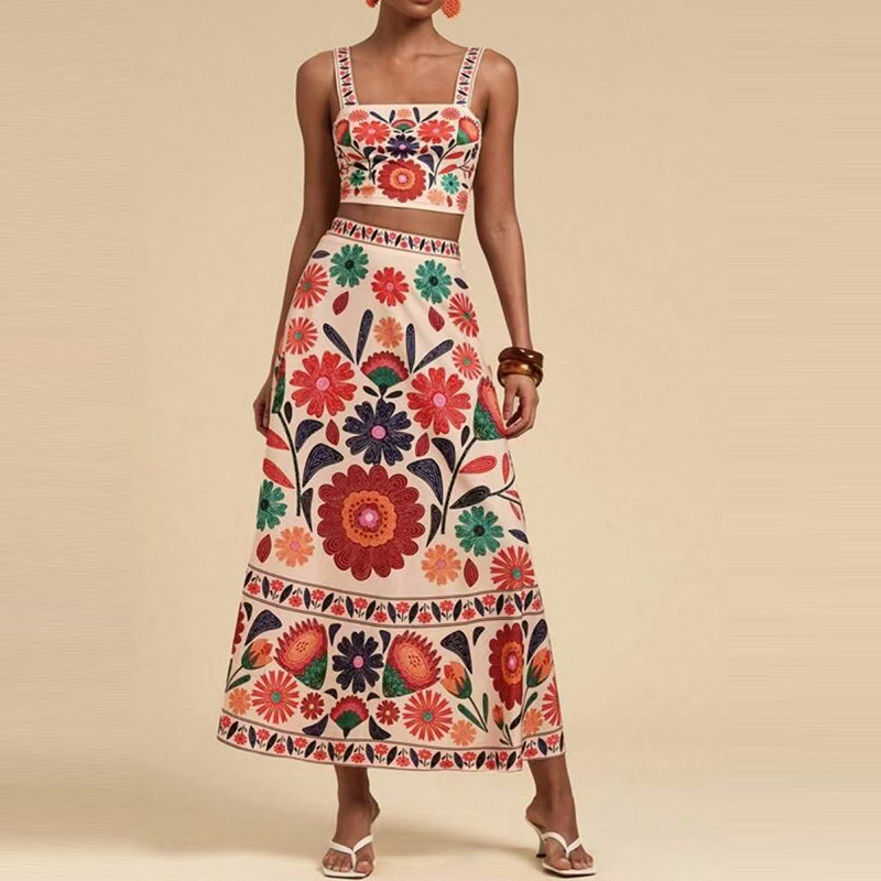 Women Sleeveless Straps Top &  - Tropic Strap Vintage ulasan dan harga