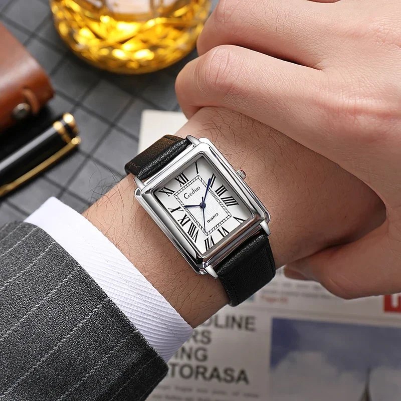 New Fashion Luxury Designer Re - Leather Watch Band Men ulasan dan harga