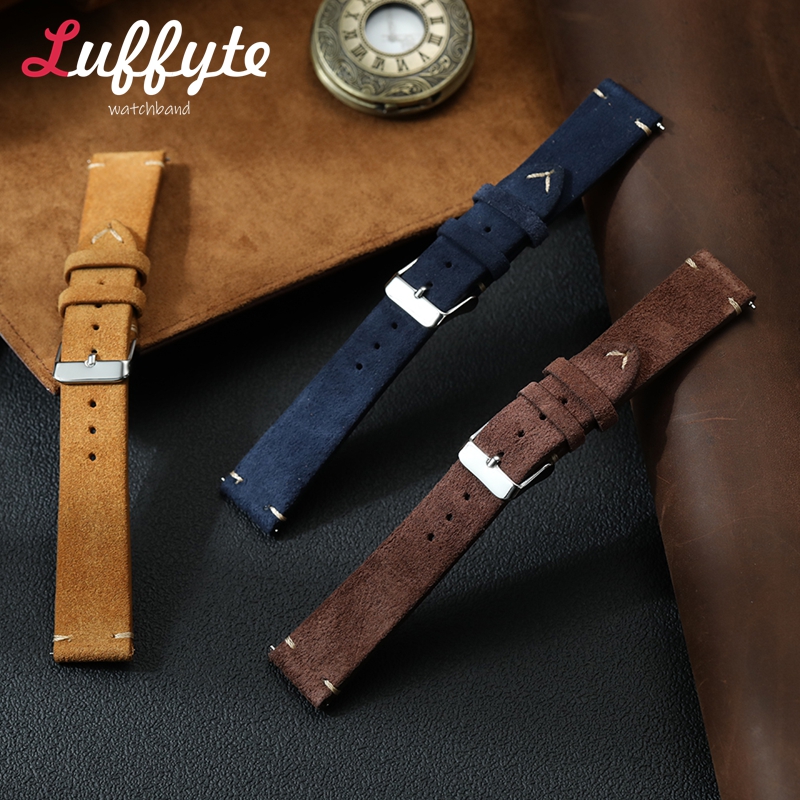 Vintage Suede Leather Watch Ba - Suede Strap Watch ulasan dan harga