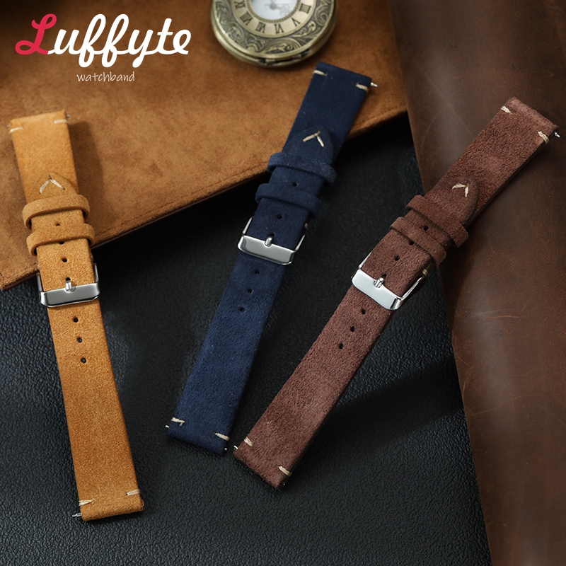 Vintage Suede Leather Watch Ba - Suede Strap Watch ulasan dan harga