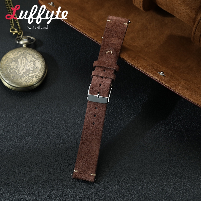 Vintage Suede Leather Watch Ba - Suede Strap Watch ulasan dan harga