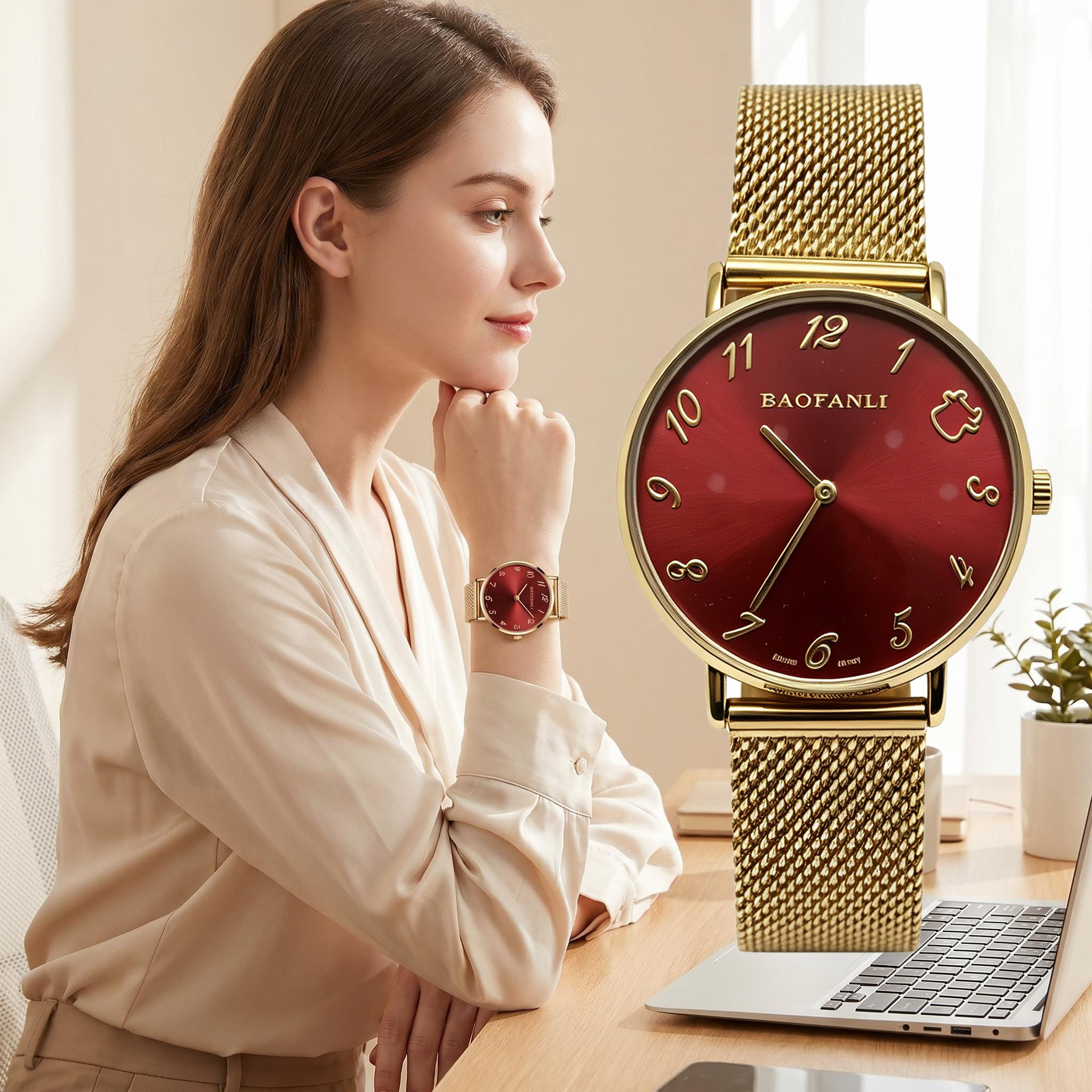BAOFANLI Women's Quartz Watch, - Mesh Strap Metal ulasan dan harga