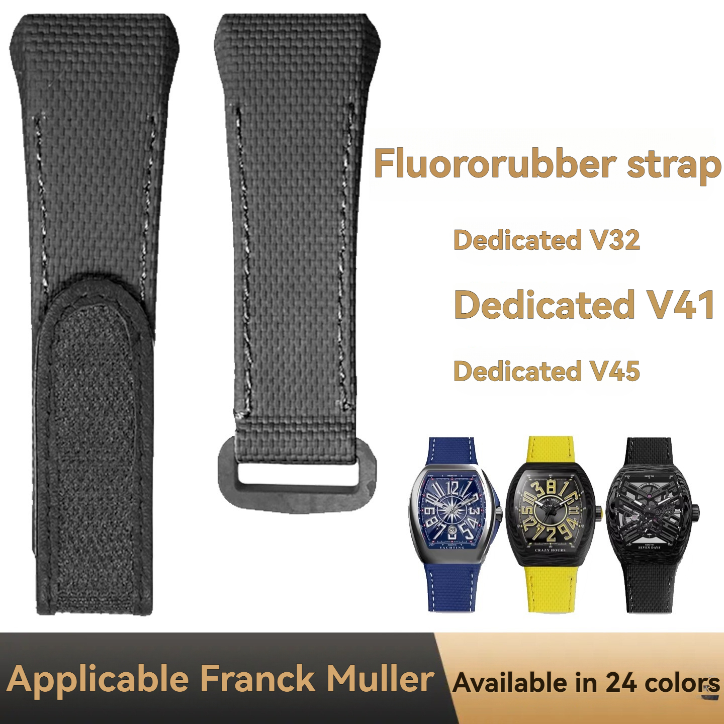 For Franck Muller V45 Fluororu - Leather Strap Quick Release ulasan dan harga