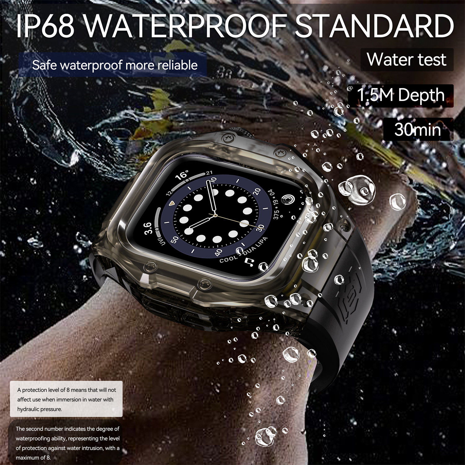 ShellBox IP68 Waterproof Sport - Rubber Strap Diver ulasan dan harga