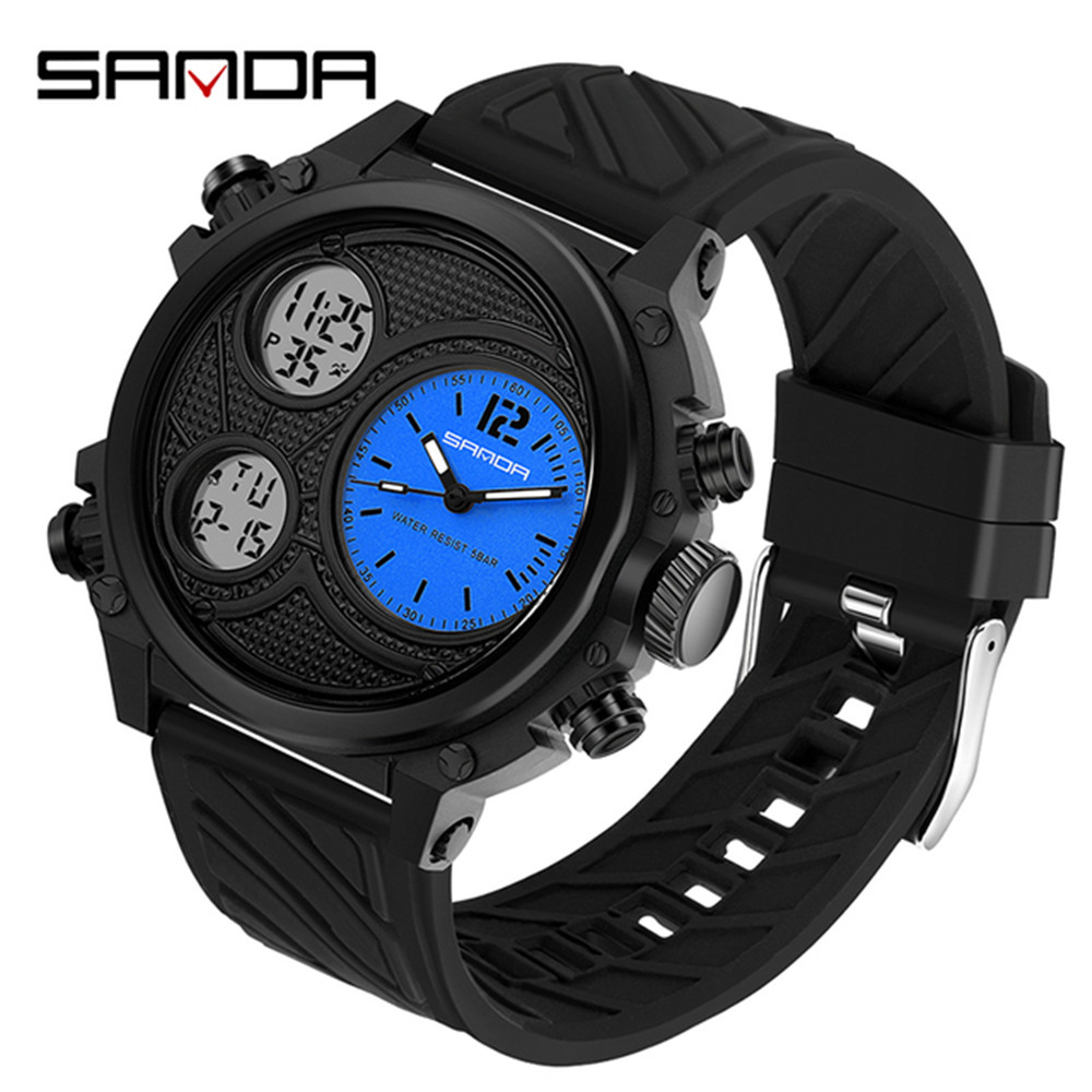 SANDA 3002 Brand Men's Dual Ti - Tropic Strap Vintage ulasan dan harga