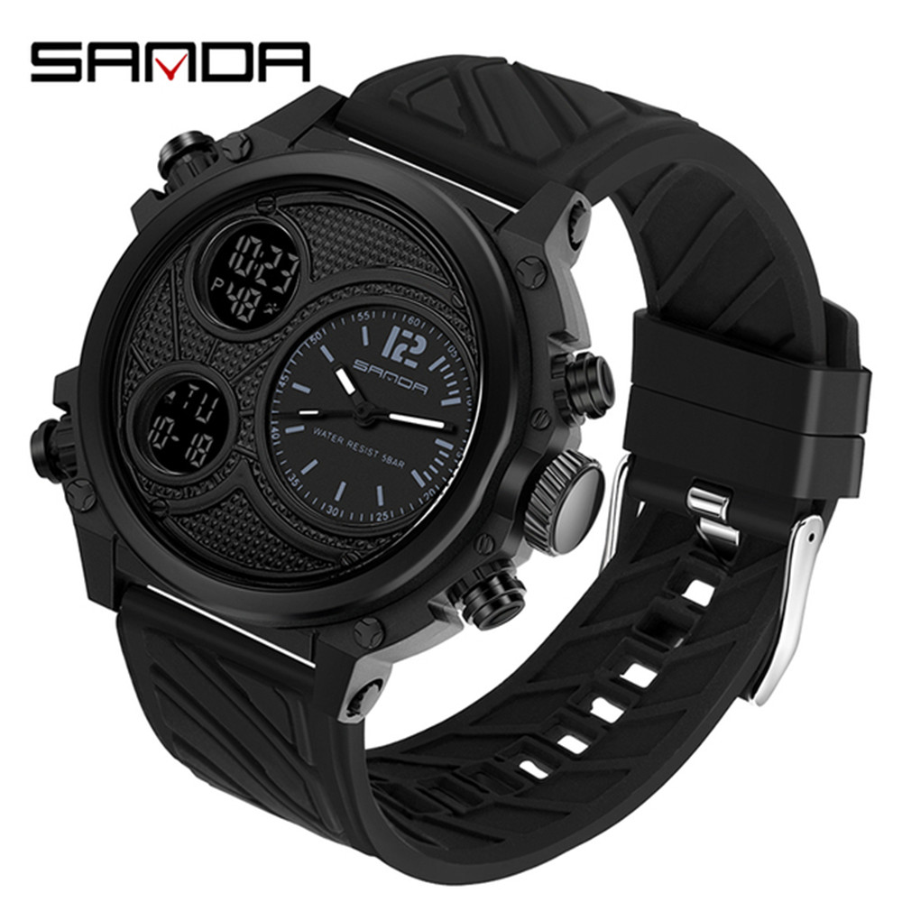 SANDA 3002 Brand Men's Dual Ti - Tropic Strap Vintage ulasan dan harga