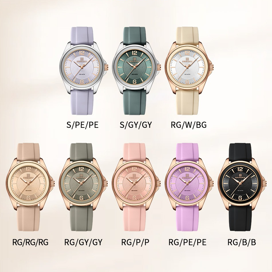 New Style NAVIFORCE Women's Wa - Silicone Band Women ulasan dan harga