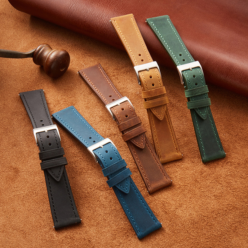 Vintage Watch Strap Quick Rele - Leather Strap Quick Release ulasan dan harga