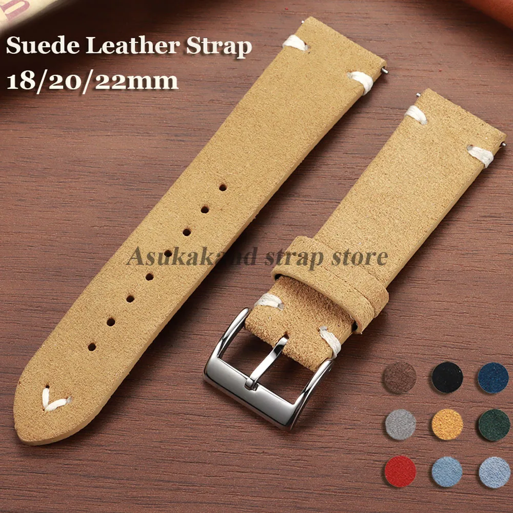 Suede Stitching Genuine Leathe - Suede Strap Watch ulasan dan harga