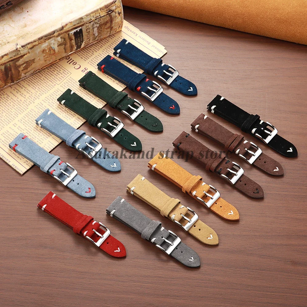 Suede Stitching Genuine Leathe - Suede Strap Watch ulasan dan harga