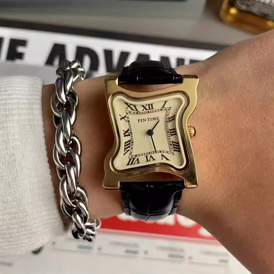 Surrealist Art Melting Clock W - Leather Watch Band Men ulasan dan harga