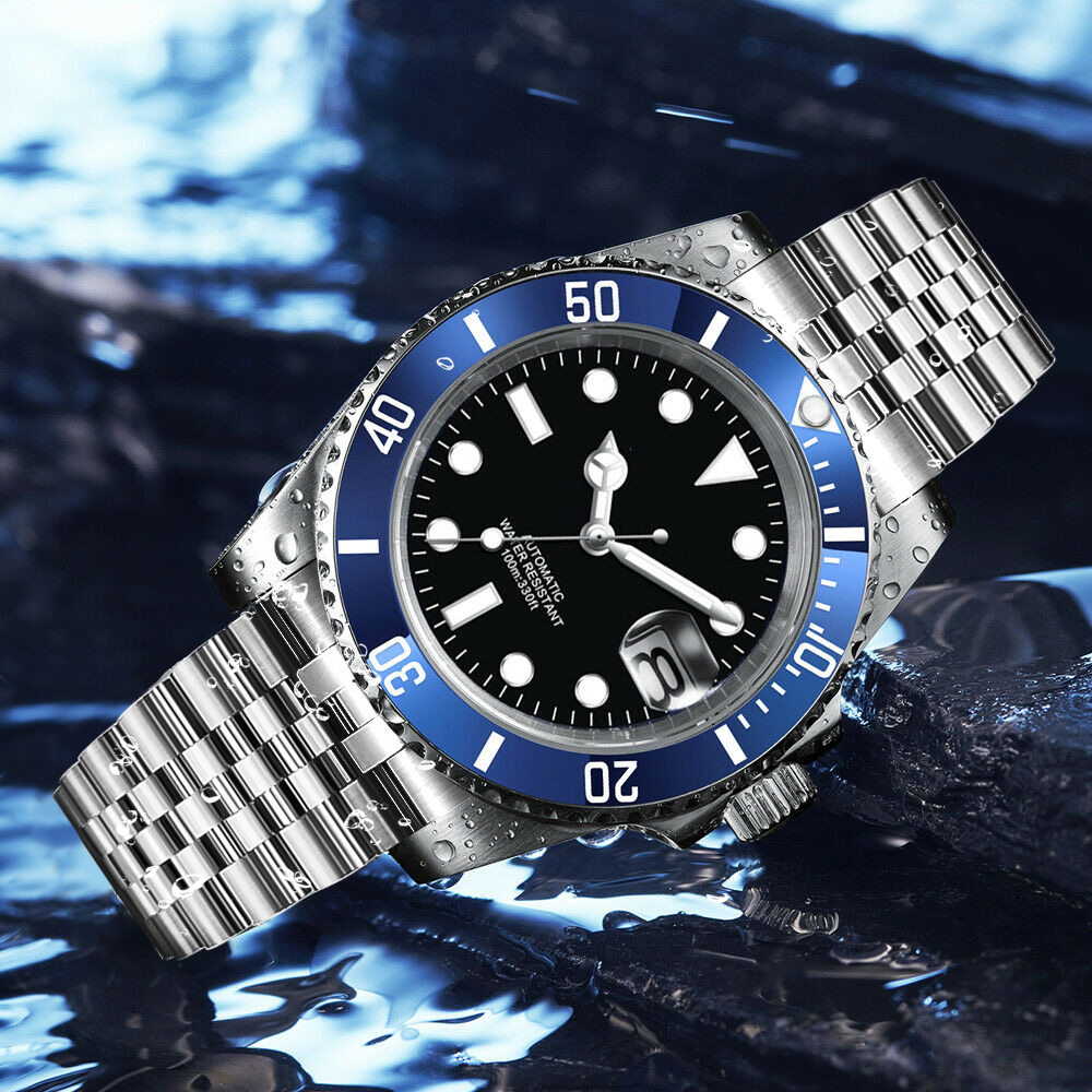 DIY Logo 40MM Dive Watch NH35  - Stainless Bracelet Diver ulasan dan harga