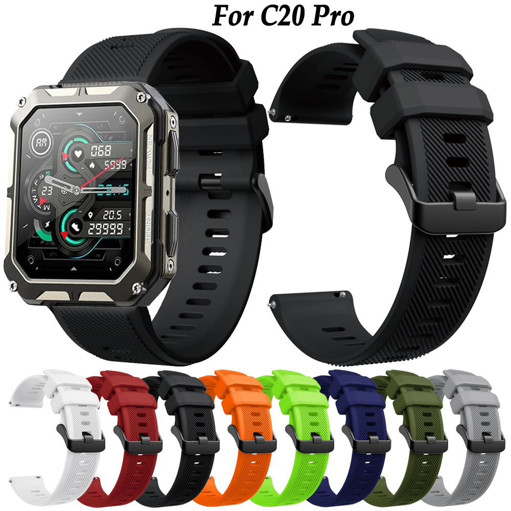 C20 pro Smartwatch 22mm Strap  - Silicone Watch Band 22Mm ulasan dan harga