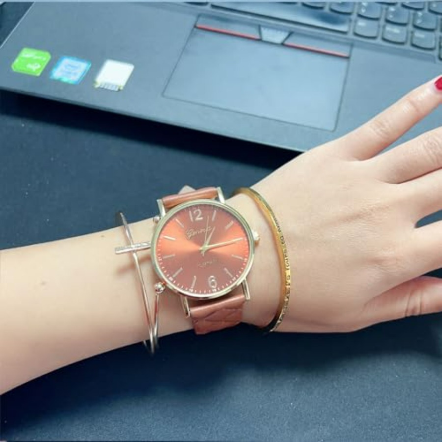 10 Pack Women Men Unisex Plati - Leather Watch Band Men ulasan dan harga