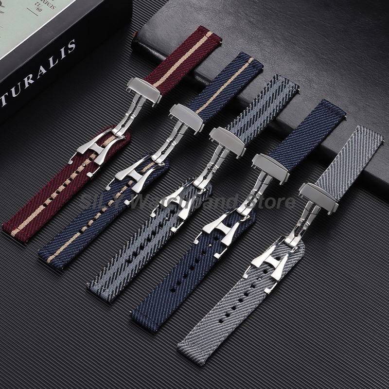Woven Canvas Fabric Watch Band - Canvas Strap Watch ulasan dan harga