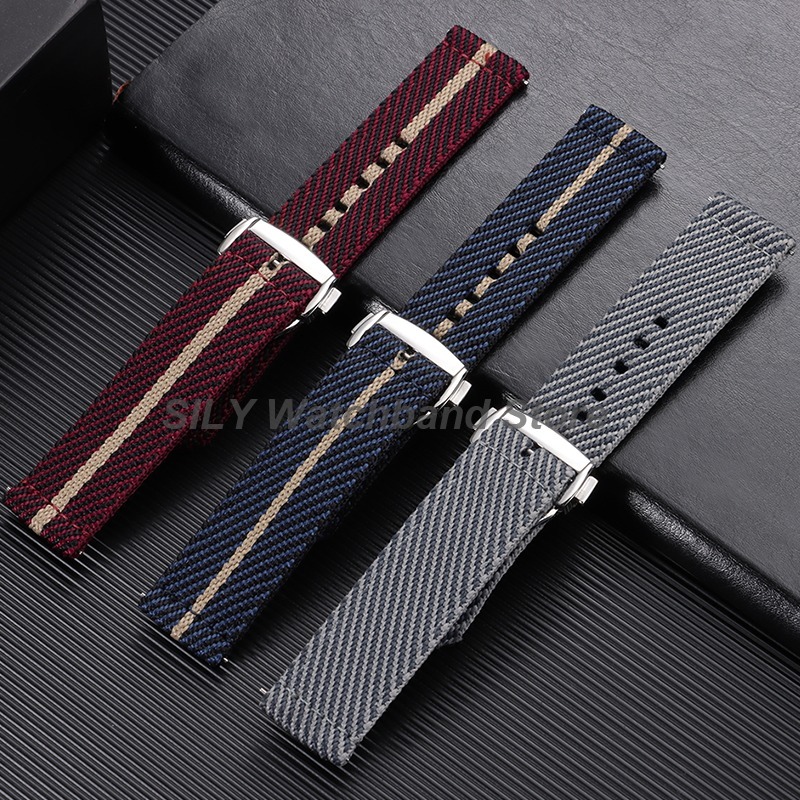 Woven Canvas Fabric Watch Band - Canvas Strap Watch ulasan dan harga