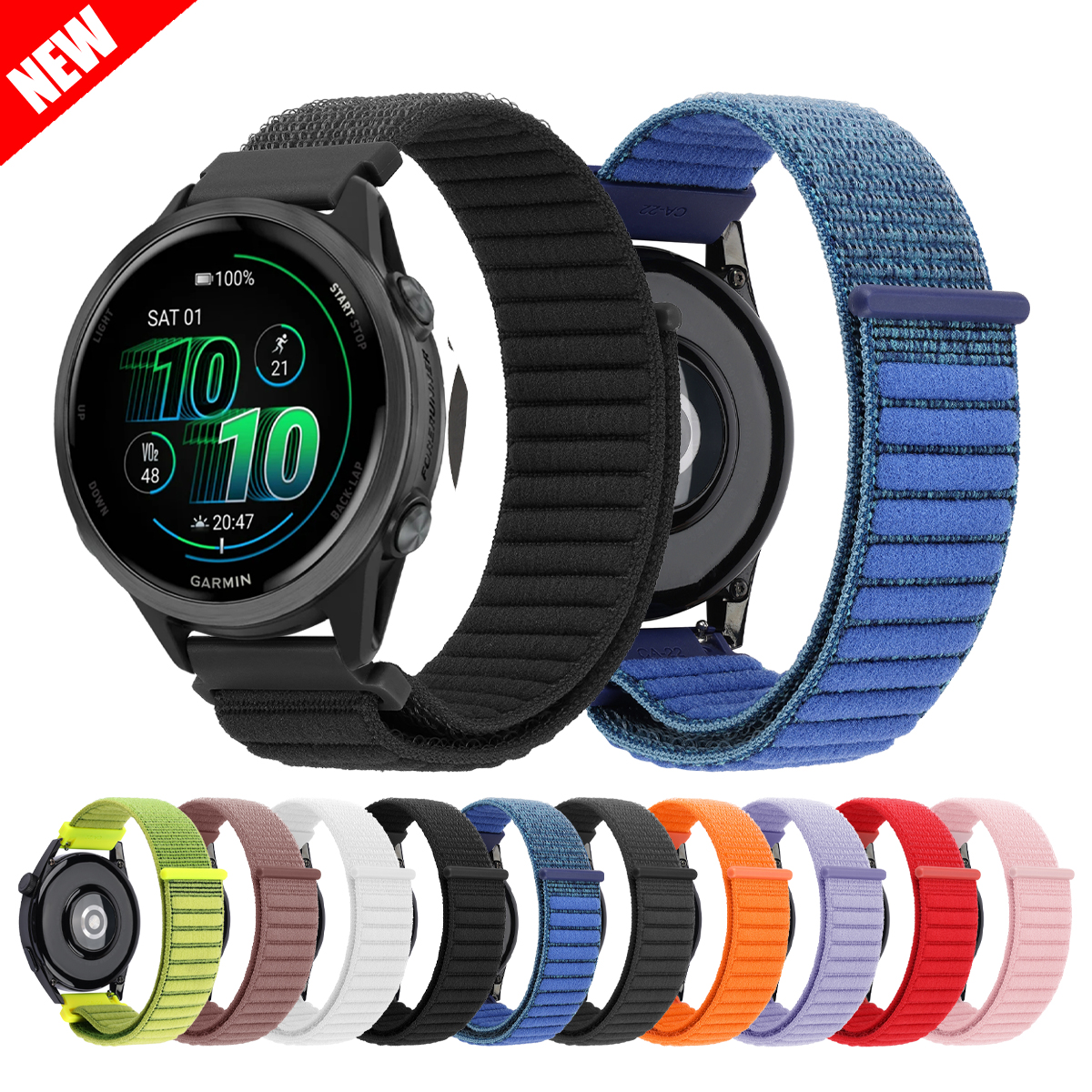 Nylon loop Band For Garmin Viv - Sport Loop Velcro ulasan dan harga