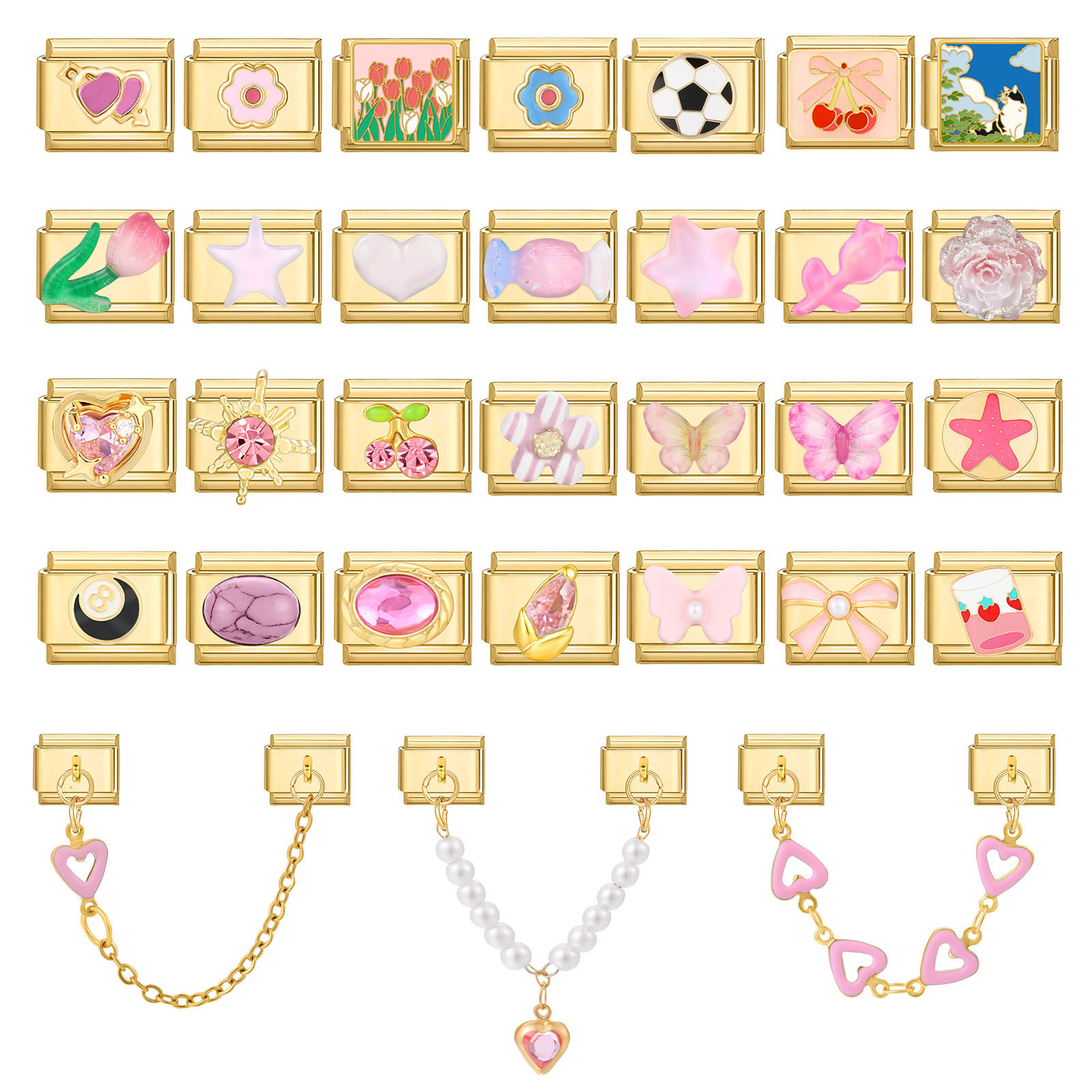 New Vintage Glitter Sun Flower - Butterfly Clasp Deployant ulasan dan harga