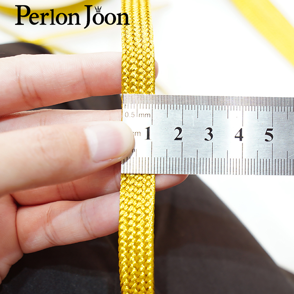 10yards Gold  thread strap web - Perlon Strap Woven ulasan dan harga