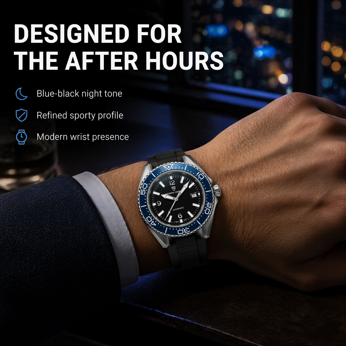 Pagani Design New Men's Mechan - Rubber Strap Diver ulasan dan harga