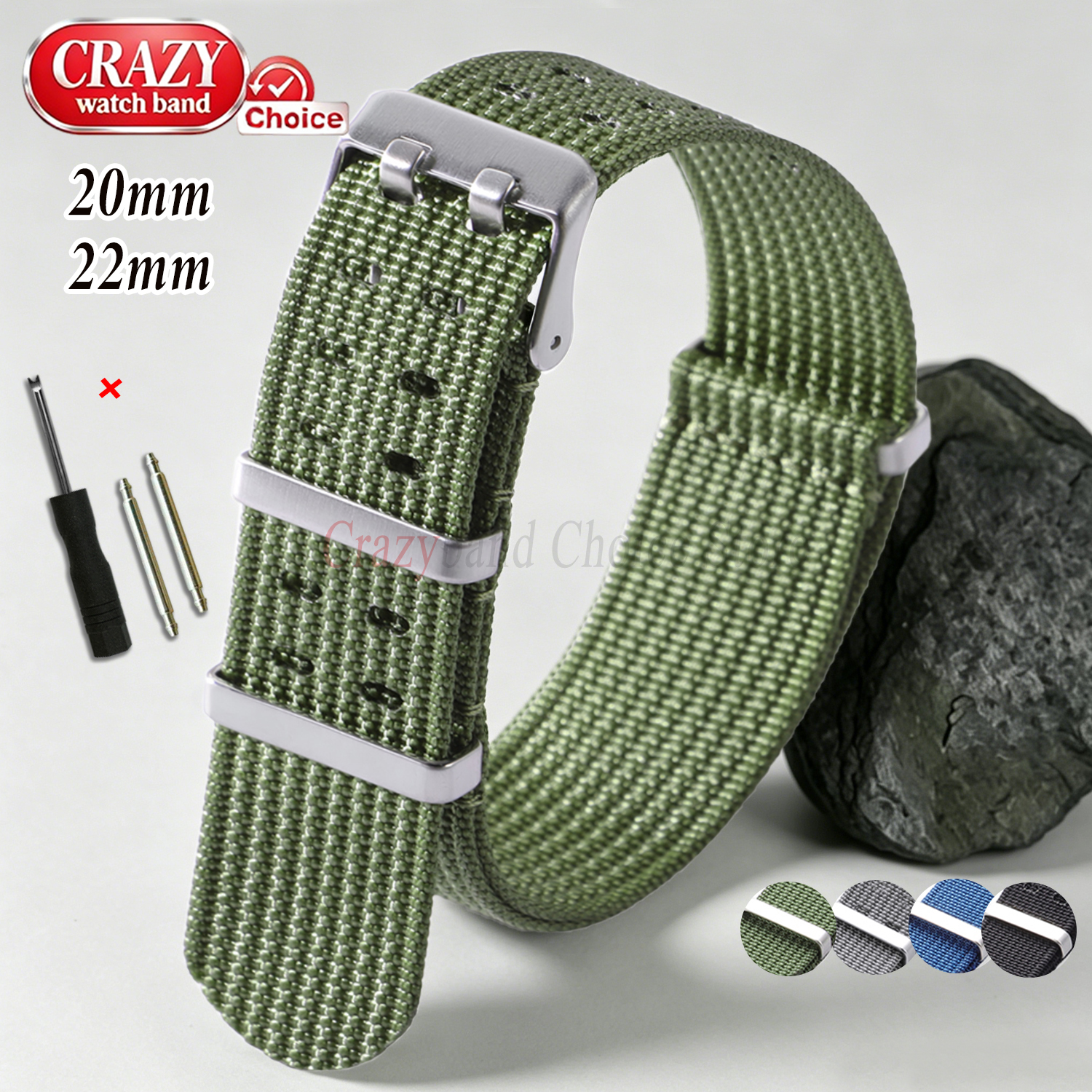 High Quality Nylon for Hamilto - Canvas Strap Watch ulasan dan harga