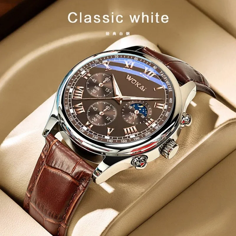 Luxury Brand Watch Mens Quartz - Leather Watch Band Men ulasan dan harga