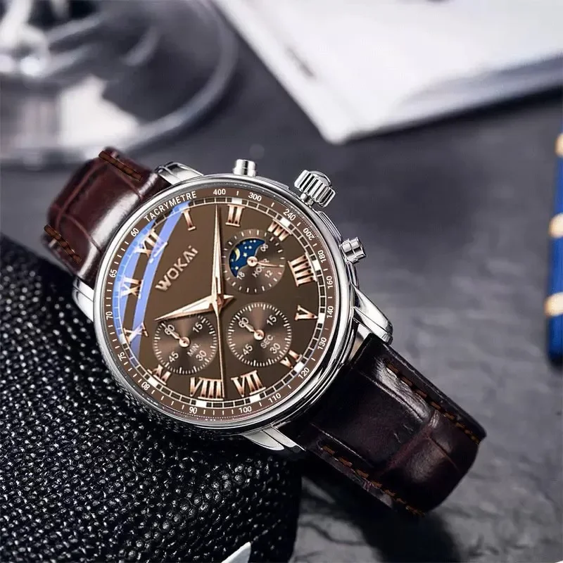 Luxury Brand Watch Mens Quartz - Leather Watch Band Men ulasan dan harga