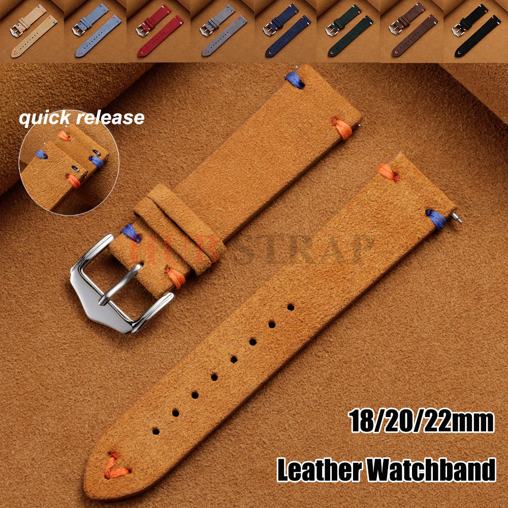 18mm 20mm 22mm Suede Leather S - Suede Strap Watch ulasan dan harga