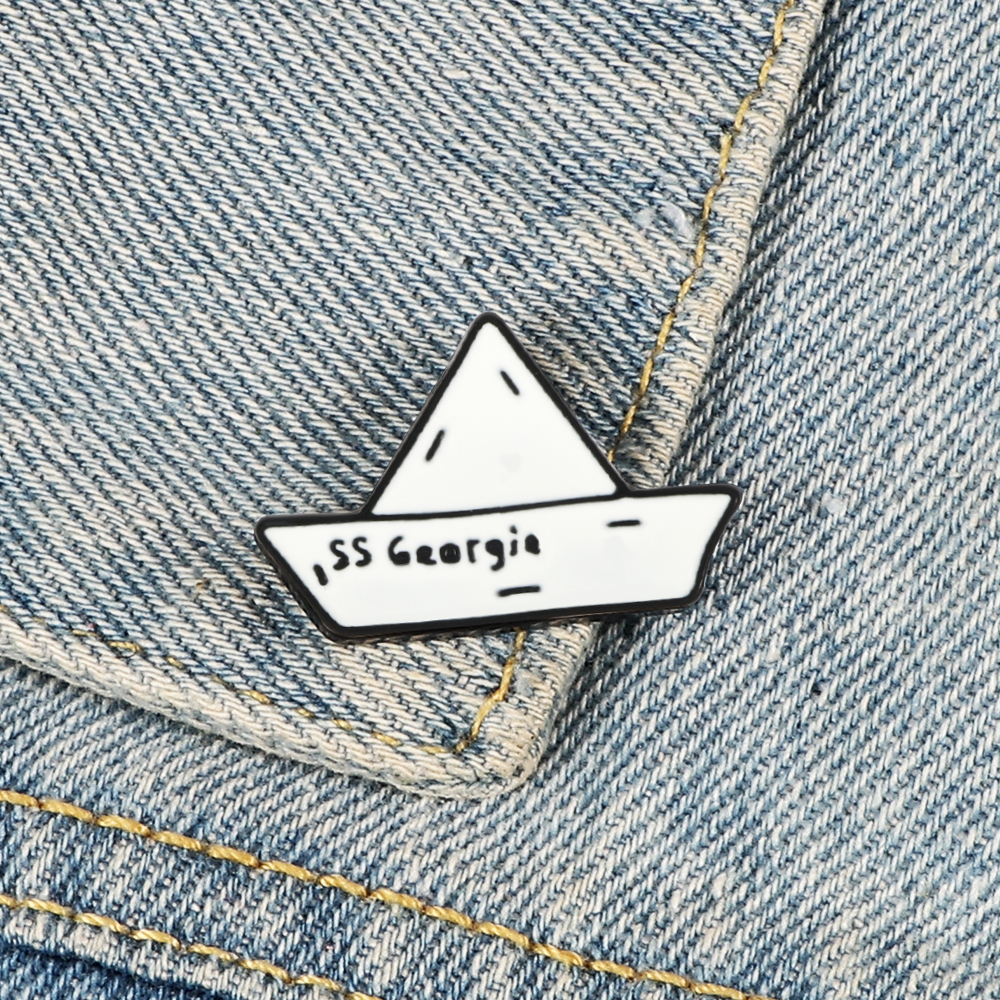 Paper Boat Enamel Pin SS Georg - Buckle Pin Ss ulasan dan harga