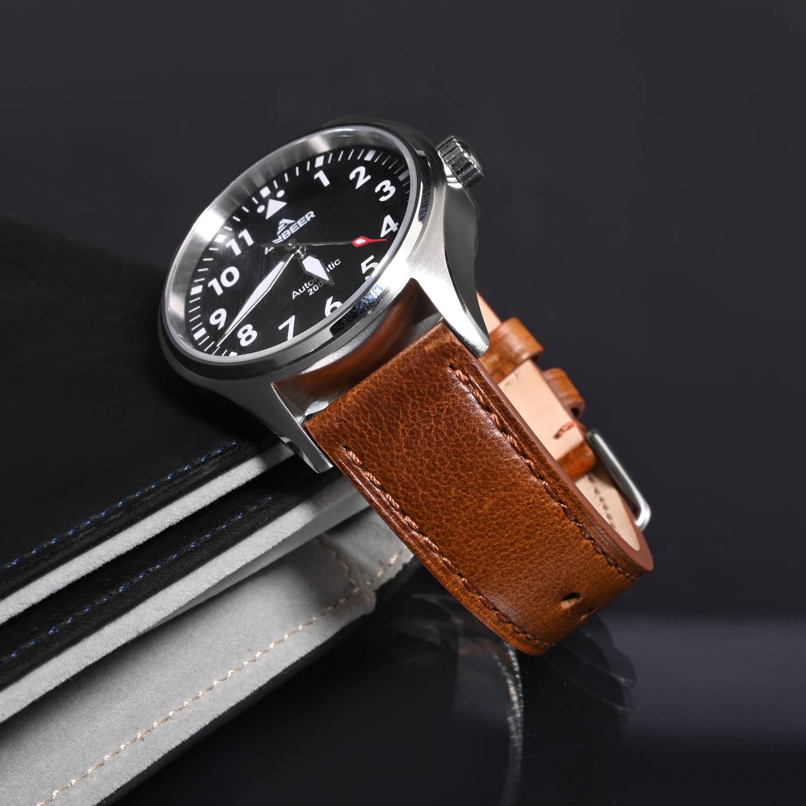 ANBEER Classic Leather Watch S - Leather Strap Quick Release ulasan dan harga