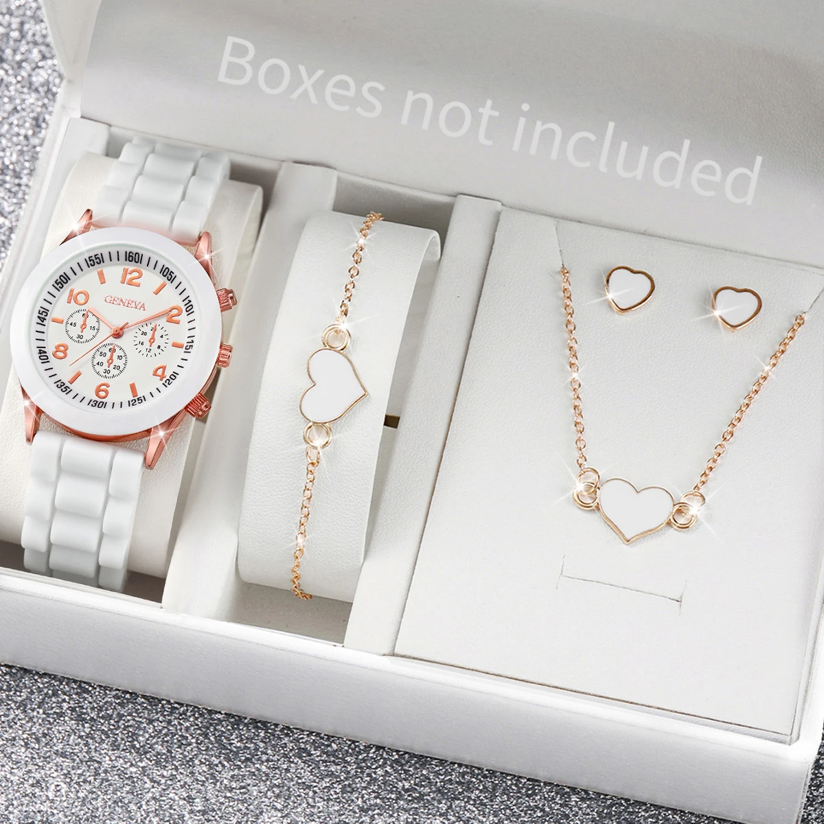 5/6PCS Fashion Women Watches C - Silicone Band Women ulasan dan harga