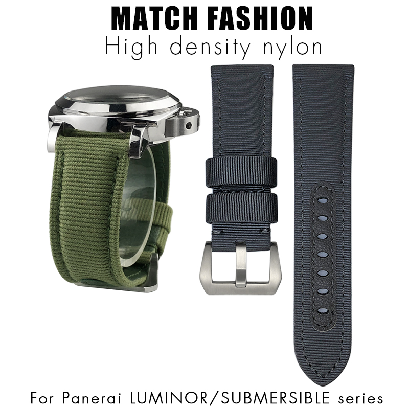 for Panerai 24mm New Nylon Wat - Canvas Strap Watch ulasan dan harga
