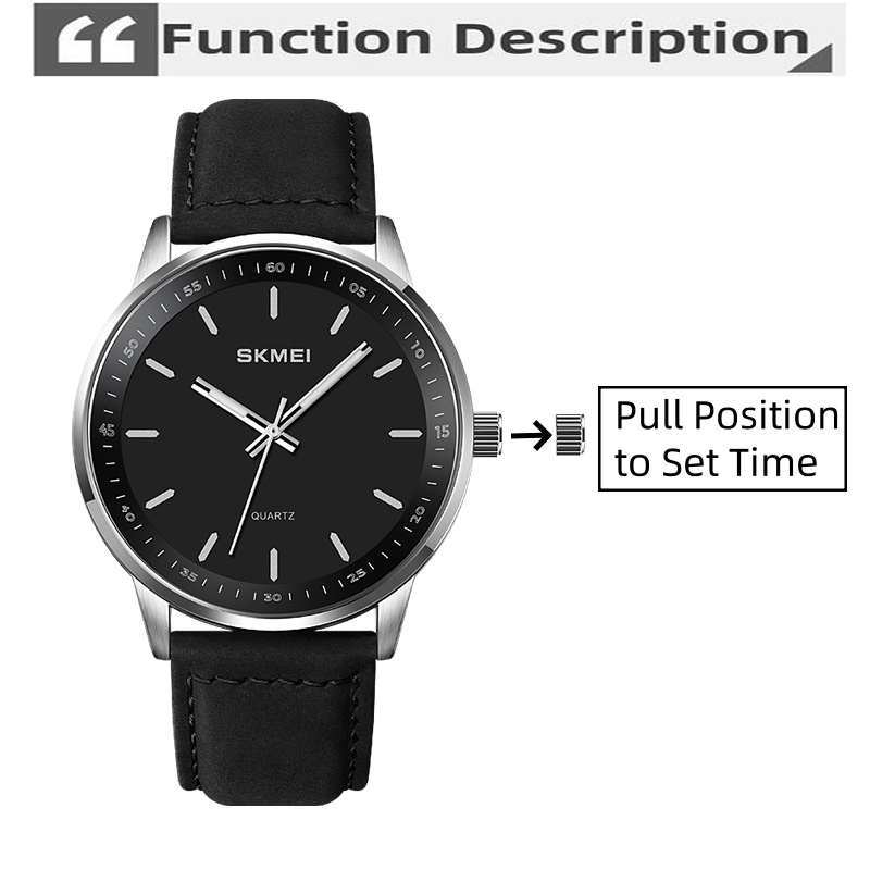 Skmei Original Brand Quartz Wa - Leather Watch Band Men ulasan dan harga