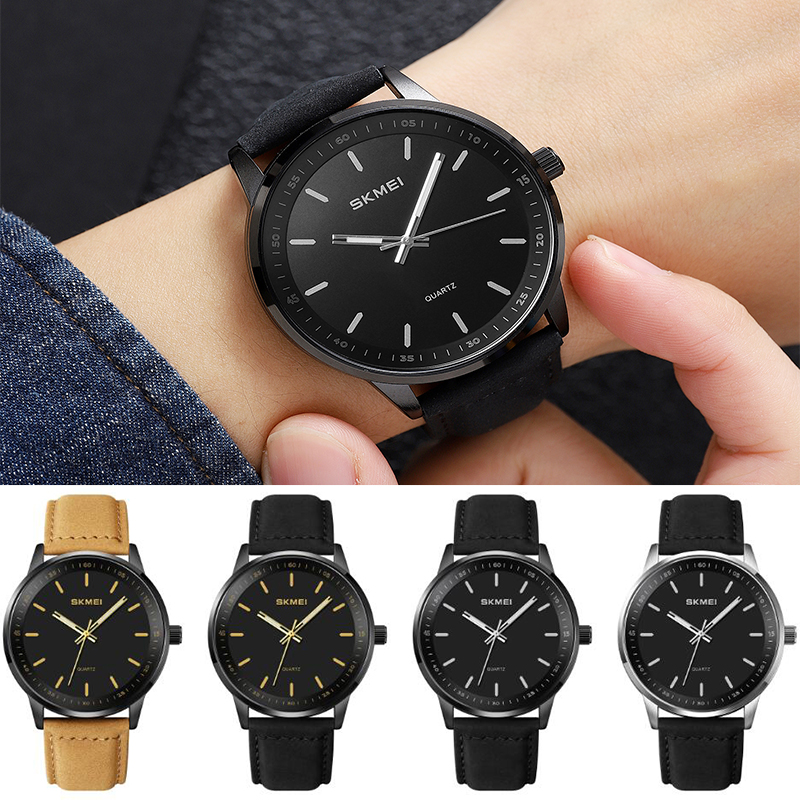 Skmei Original Brand Quartz Wa - Leather Watch Band Men ulasan dan harga