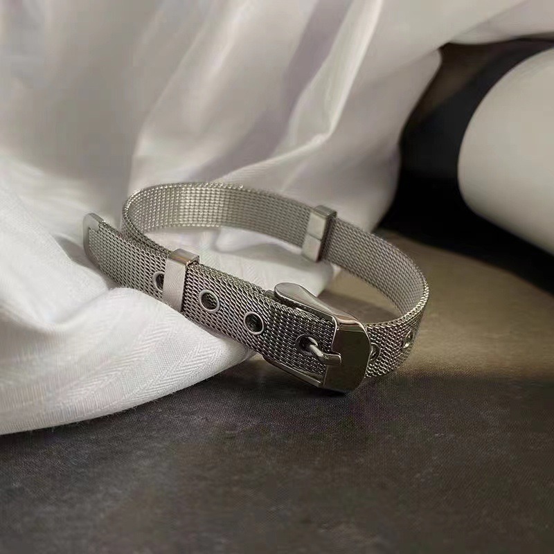 1pc 8mm Titanium Steel Mesh Br - Mesh Strap Metal ulasan dan harga