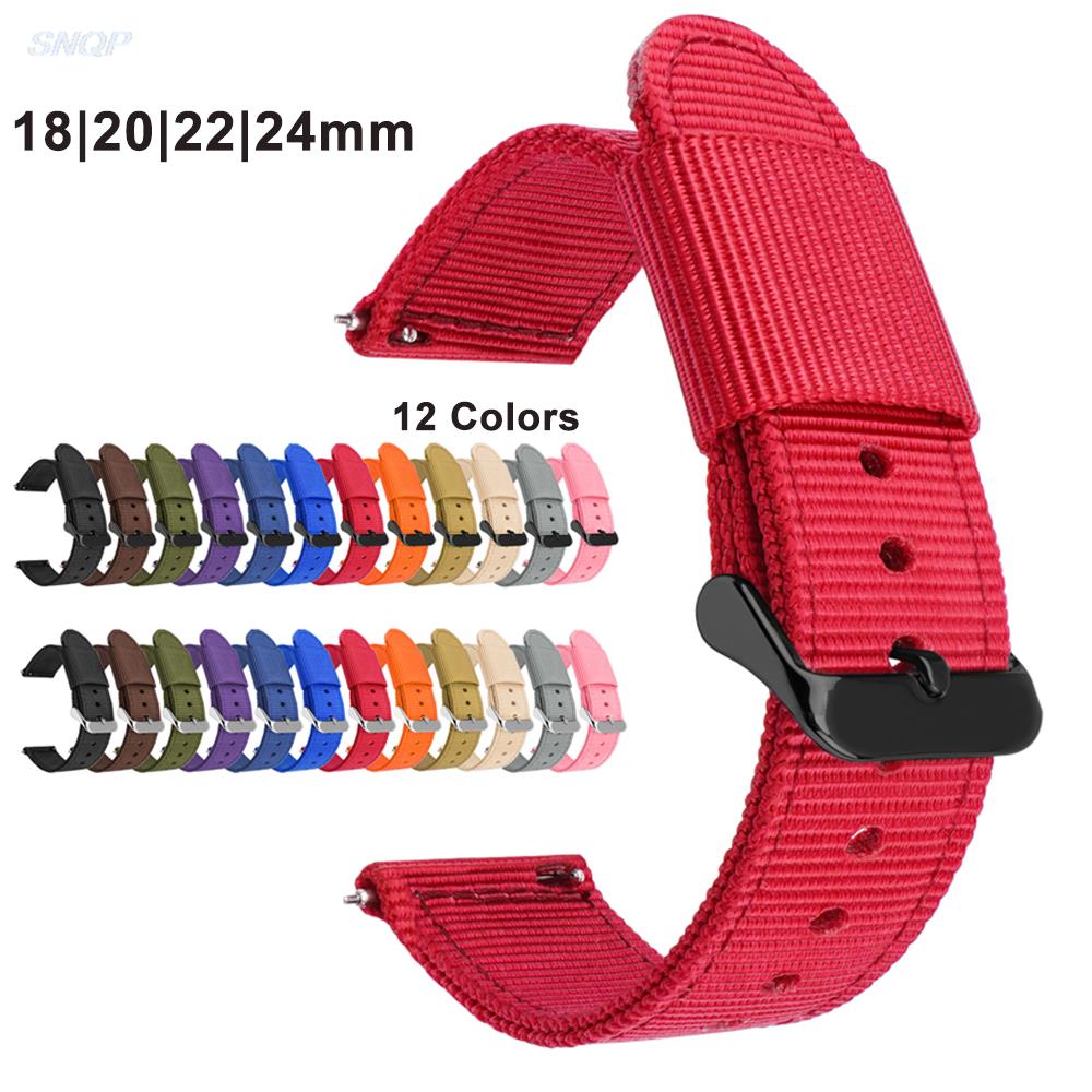 18mm 20mm 22mm 24mm Nylon Canv - Canvas Strap Watch ulasan dan harga