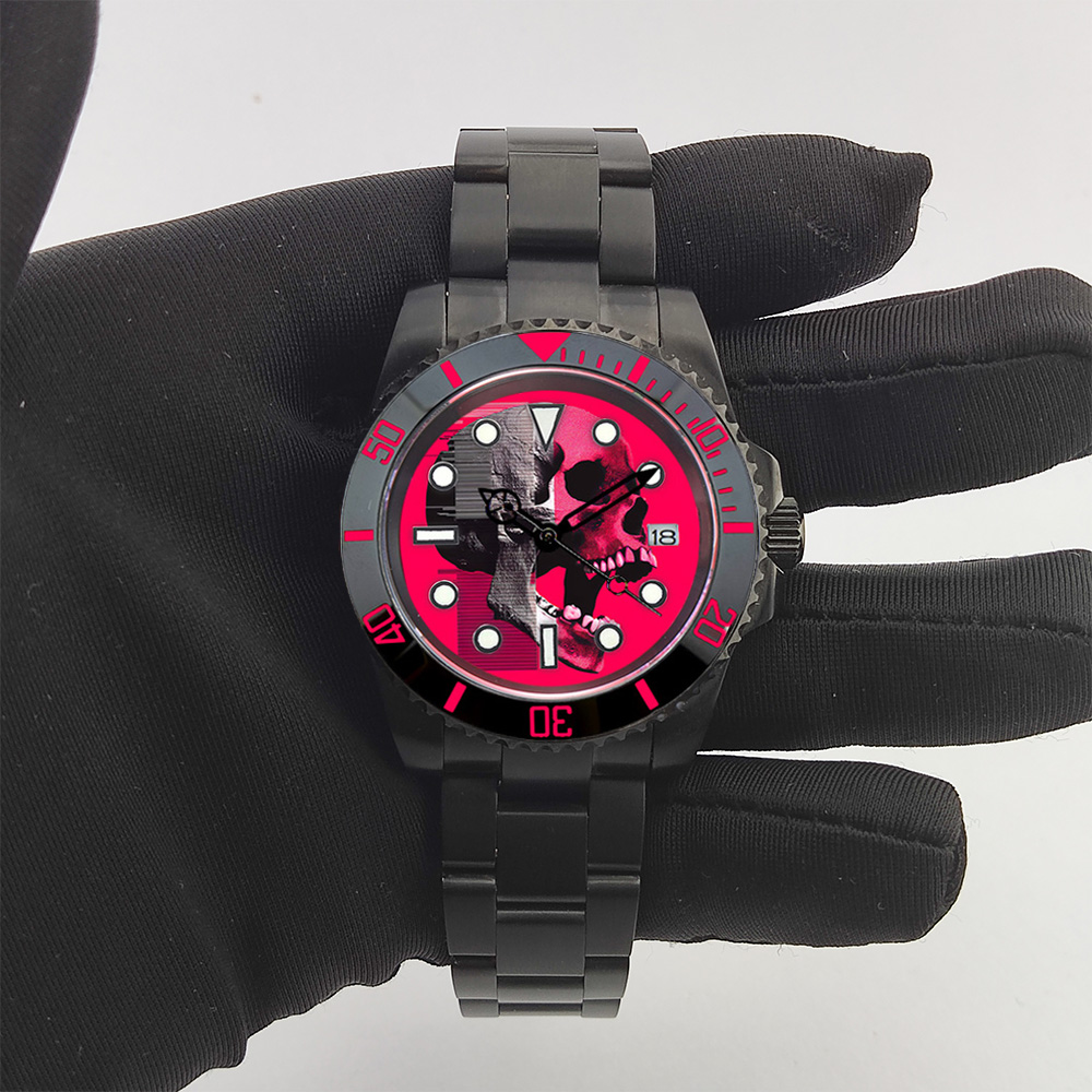 40mm Creative custom NH35 watc - Stainless Bracelet Diver ulasan dan harga