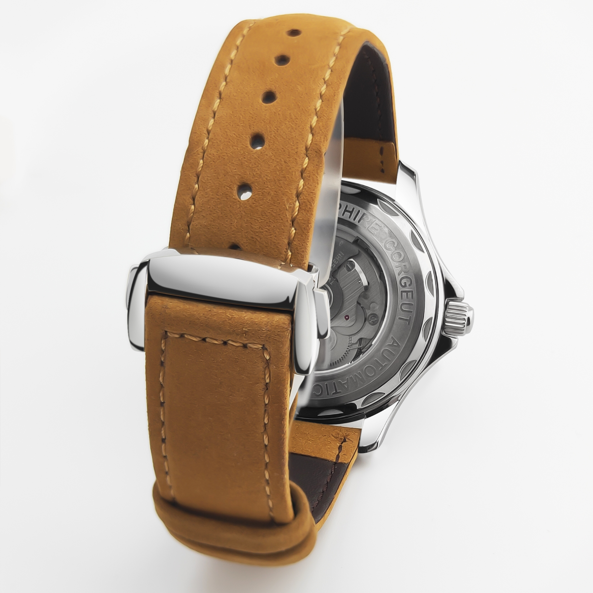 CUSTOM Logo Sapphire Glass Aut - Stainless Bracelet Diver ulasan dan harga