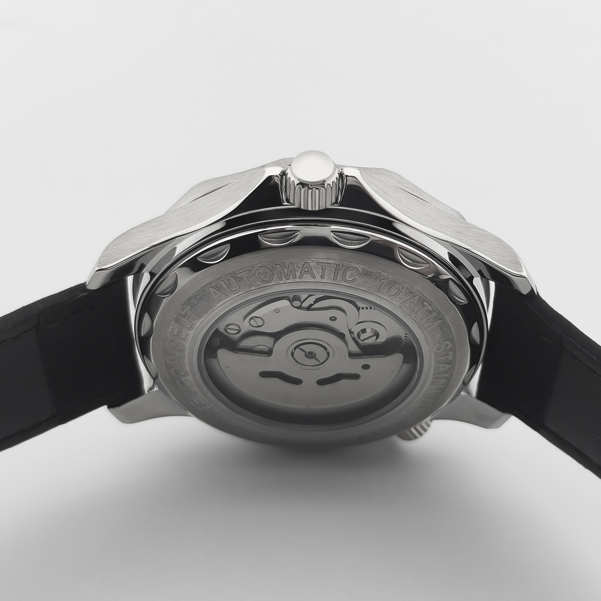 CUSTOM Logo Sapphire Glass Aut - Stainless Bracelet Diver ulasan dan harga
